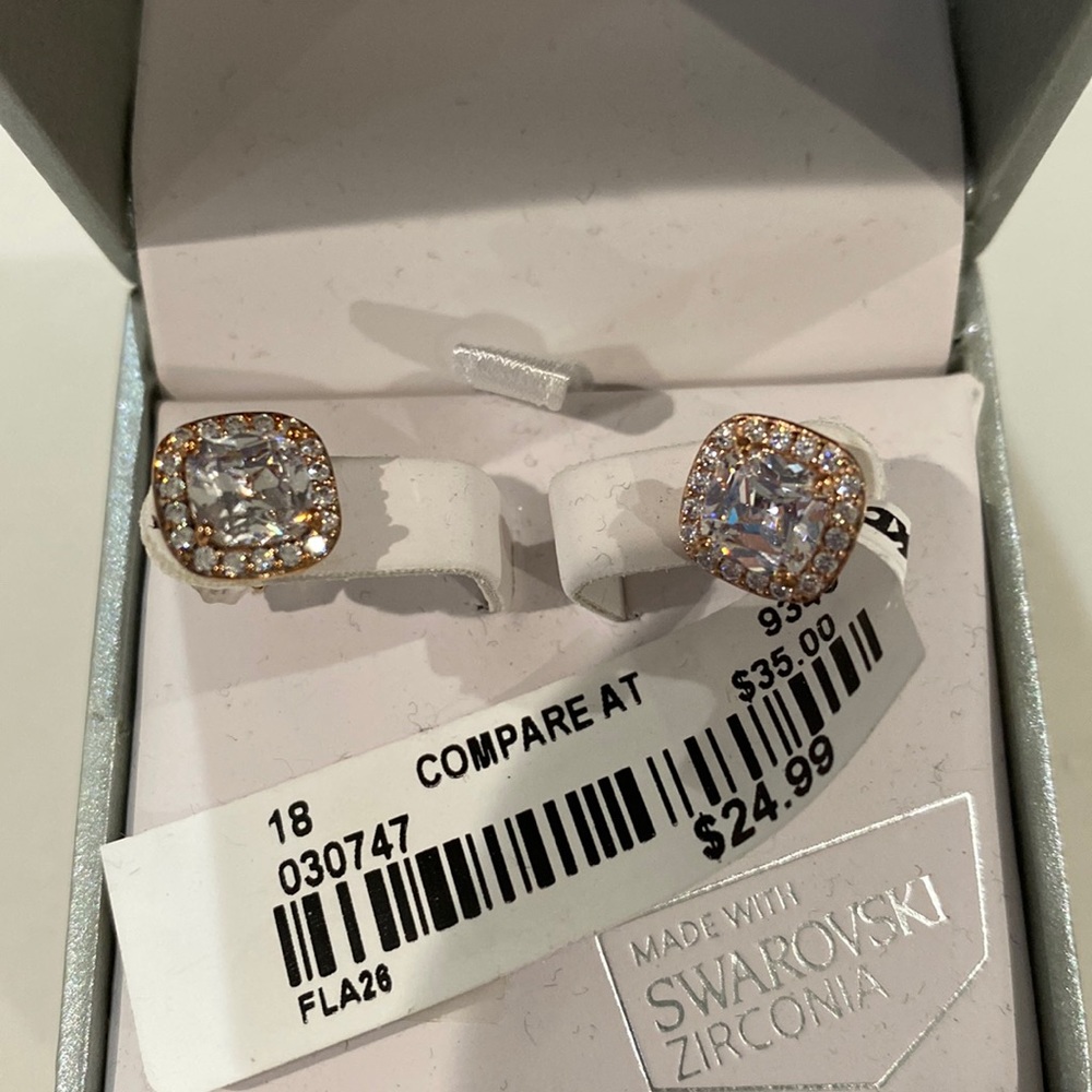 Rose gold earrings